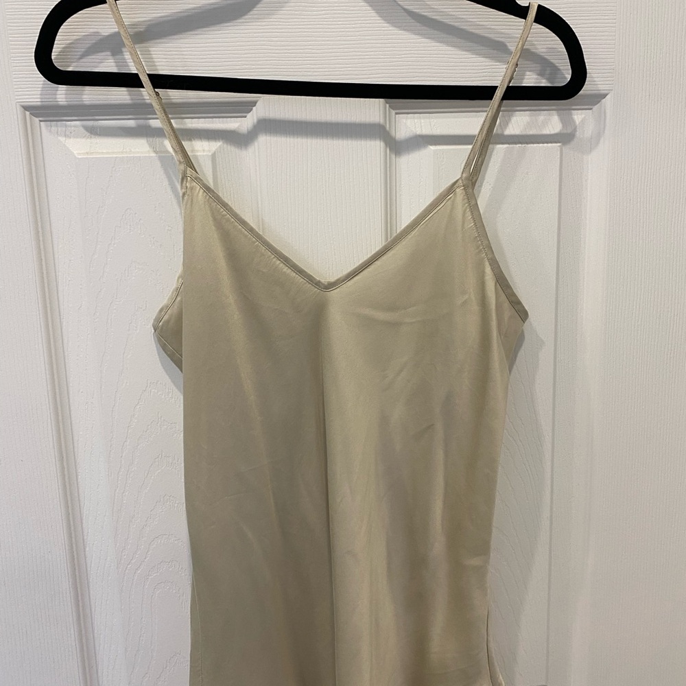 Hazelnut 100% Silk Bias Cut Cami